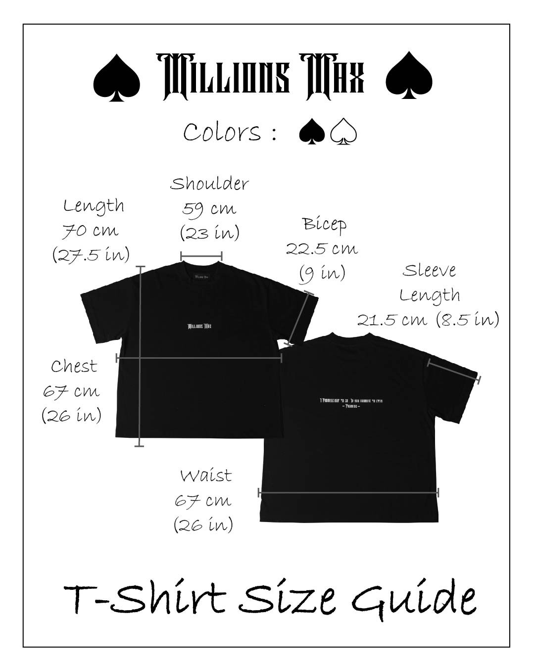 STOCK - Millions Max Promise Black T-shirt