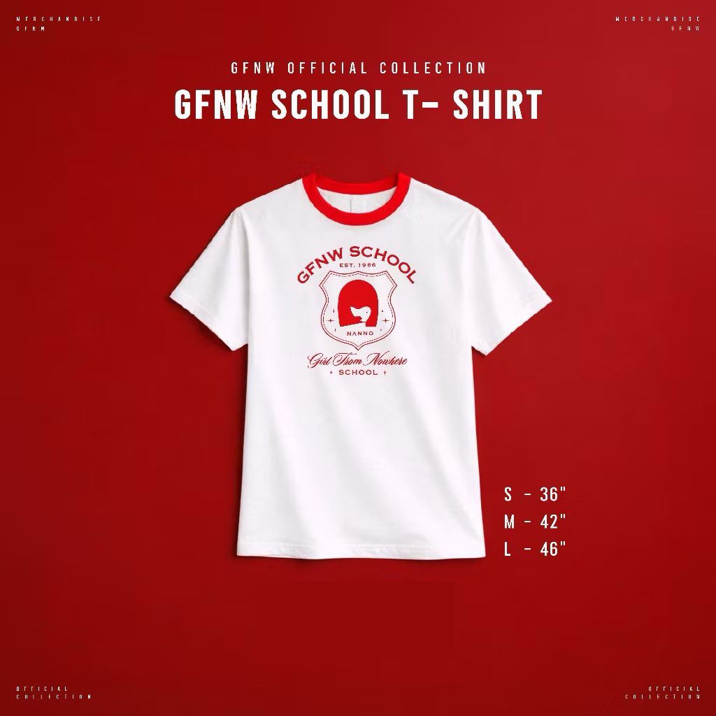 SET OF GFNW SCHOOL T-SHIRT, SOCKS, STICKERS SET