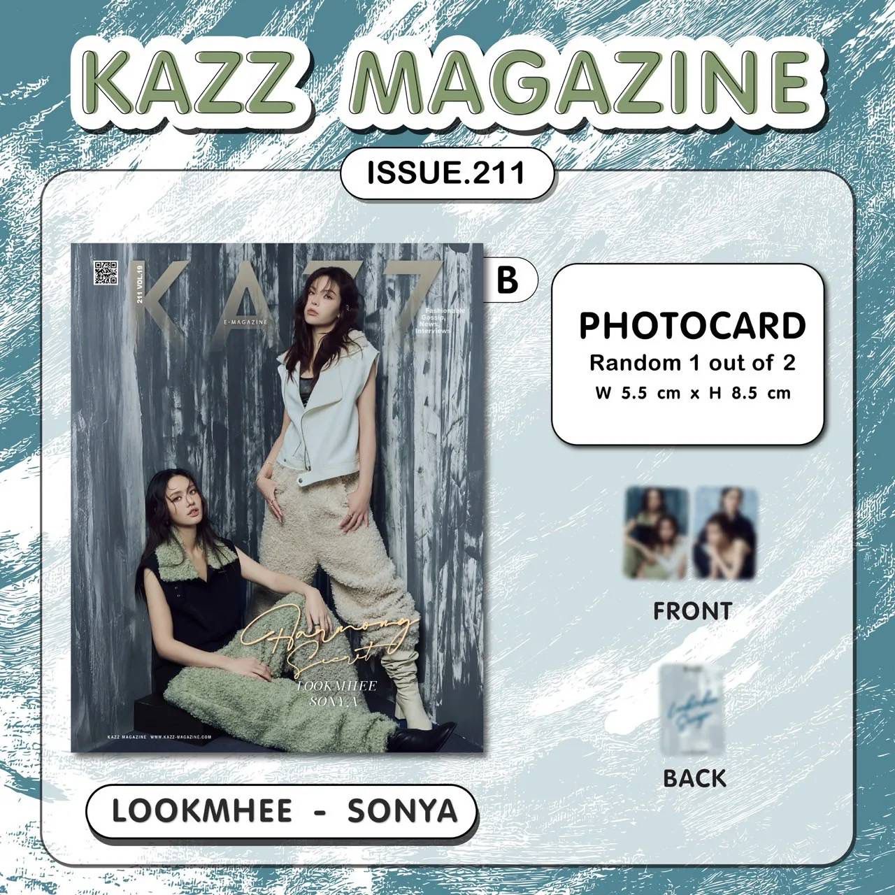 PRE-VENTA: KAZZ MAGAZINE IS211: LOOKMHEE & SONYA