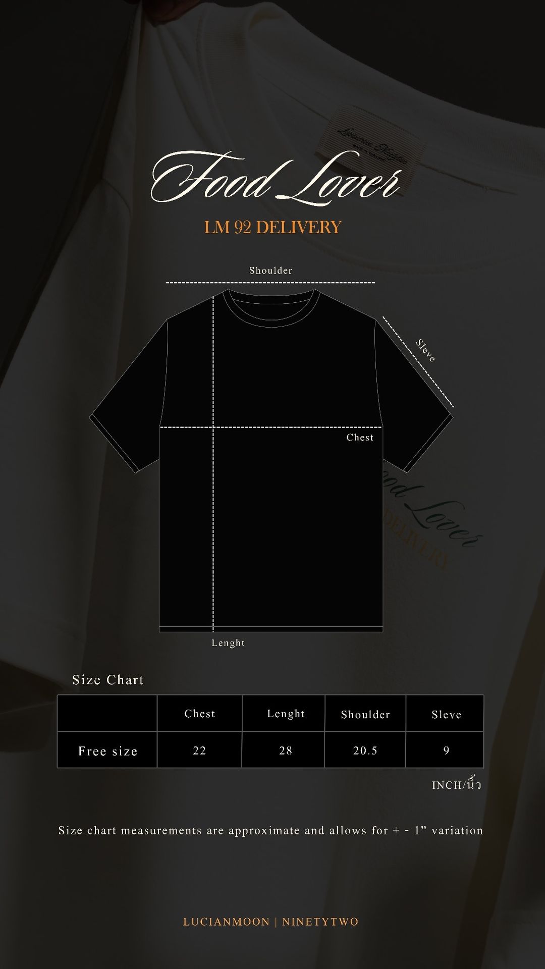 PRÉ-VENDA - LMx92 Conjunto 2 Camisetas Food Lover
