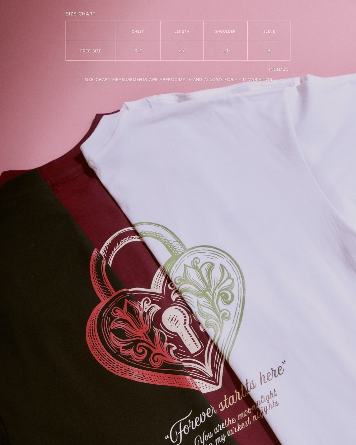 STOCK - FOREVER START HERE T-SHIRT