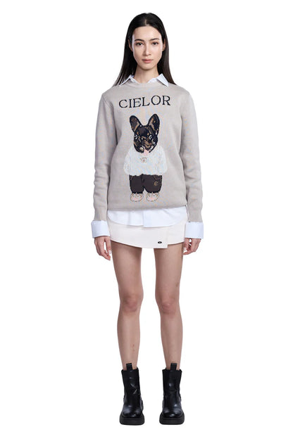 CIELOR BONBON JACUARD SWEATER