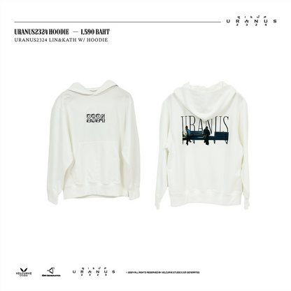 PRE- ORDER WHITE SWEATSHIRT LIN & KATH URANUS2324