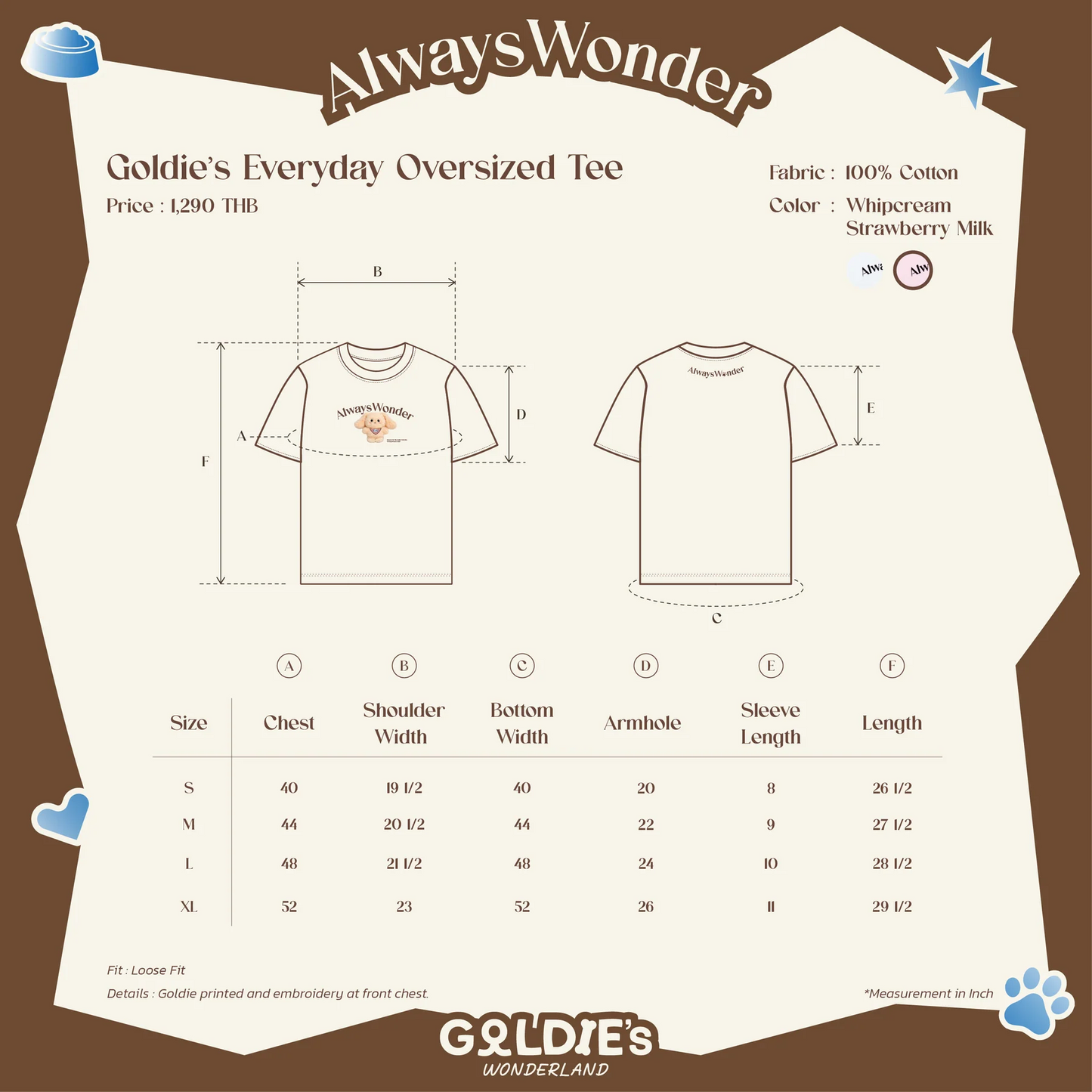 Goldie's Everyday oversized tee