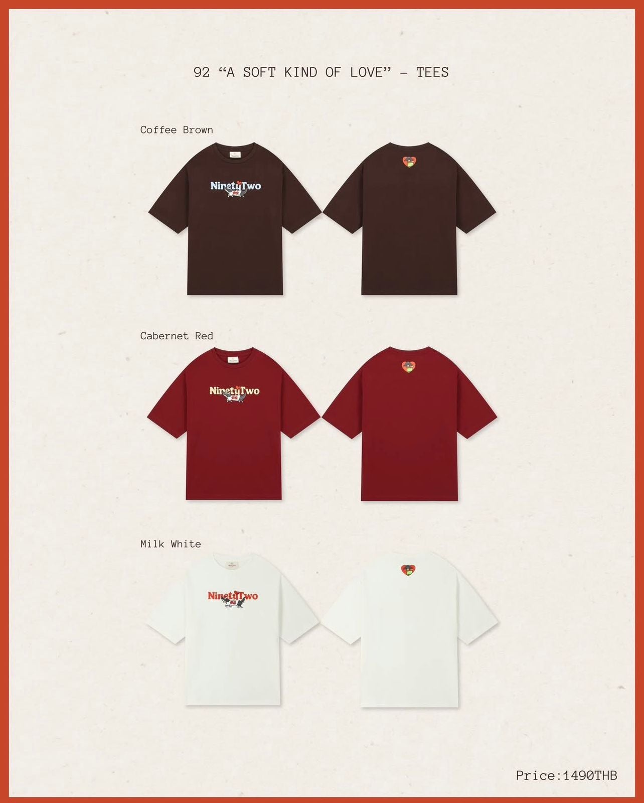 PRE-ORDER - 92 A SOFT KIND OF LOVE - TEES