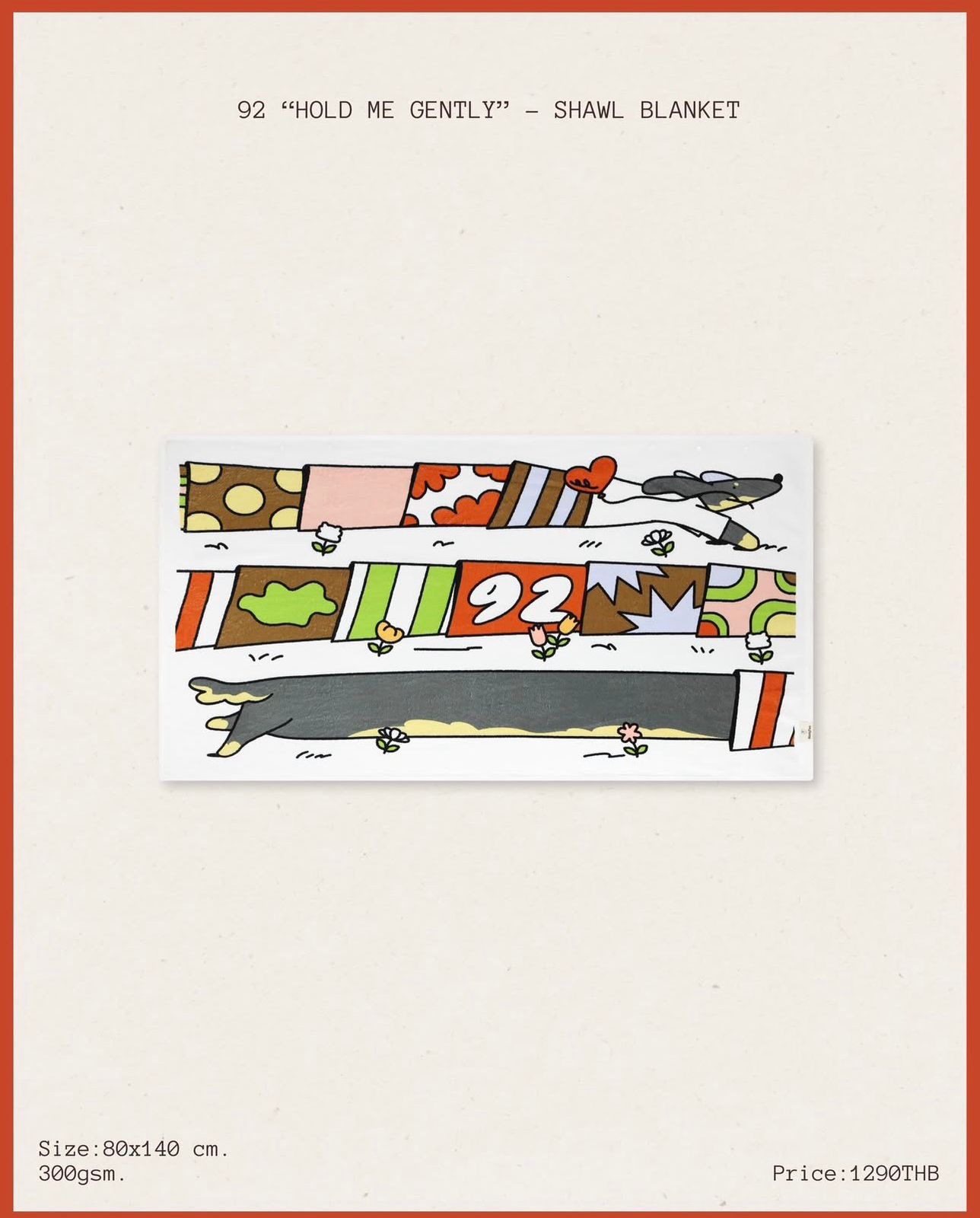 PRE-ORDER - 92 HOLD ME GENTLY- SHAWL BLANKET