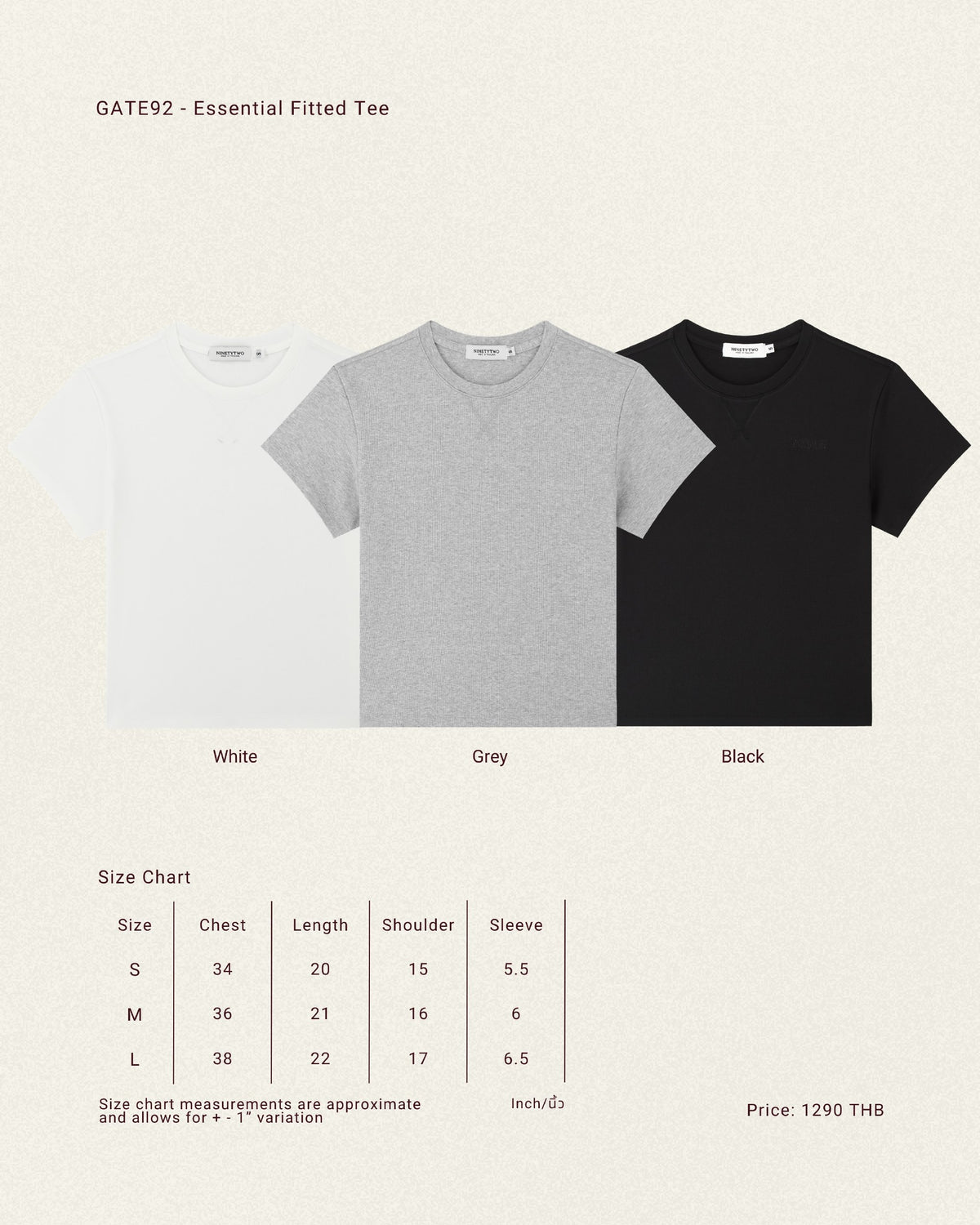 PRE-ORDER - NINETYTWO : Gate 92 Tee