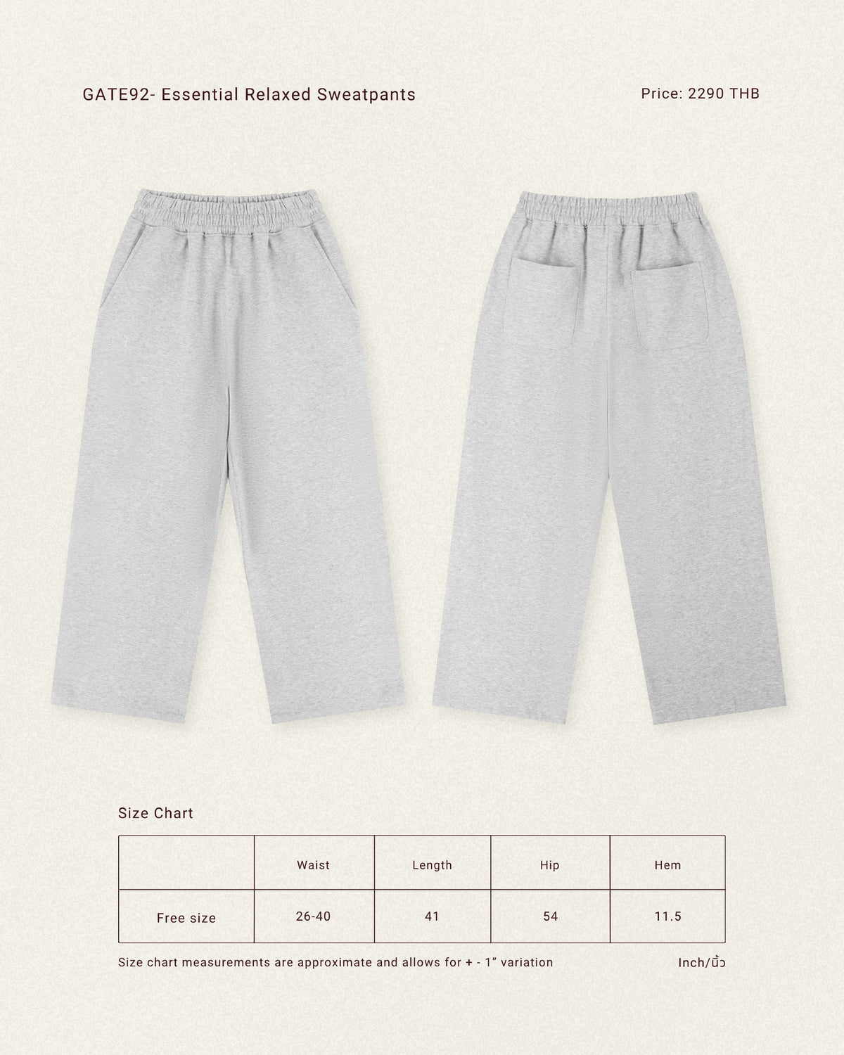 PRE-ORDER - NINETYTWO : Gate 92 Sweatpants